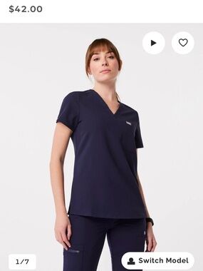 Figs Deep Blue Medical Scrub Set